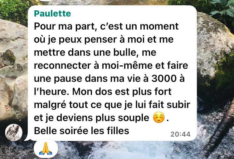 Avis cours de yoga Orp-jauche